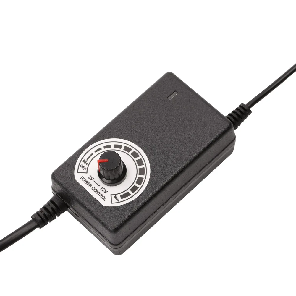 Регулируемый AC/DC адаптер 24W 12V 2A блок питания светодиодной ленты US Plug THIN889