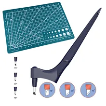 Режущие инструменты для рукоделия, нож для бумаги с вращением на 360 градусов и практичным ножом для поворота, ручка, инструмент для резки своими руками, хороший подарок Режущие инструменты для рукоделия, нож для бумаги с вращением на 360 градусов и практичным ножом для поворота, ручка, инструмент для резки своими руками, хороший подарок