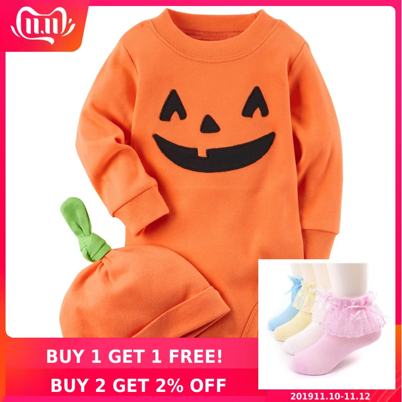 

halloween baby bodysuit long sleeve infant girl boys toddler baby clothes rompers fashion style kids newborn 2019 autumn