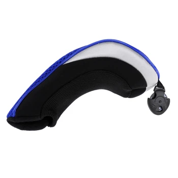

2pcs Golf Hybrid UT Club Head Cover Headcover & Adjustable Number Tag 2 3 4 5 7 X - Premium, Durable & Portable Blue&Gray