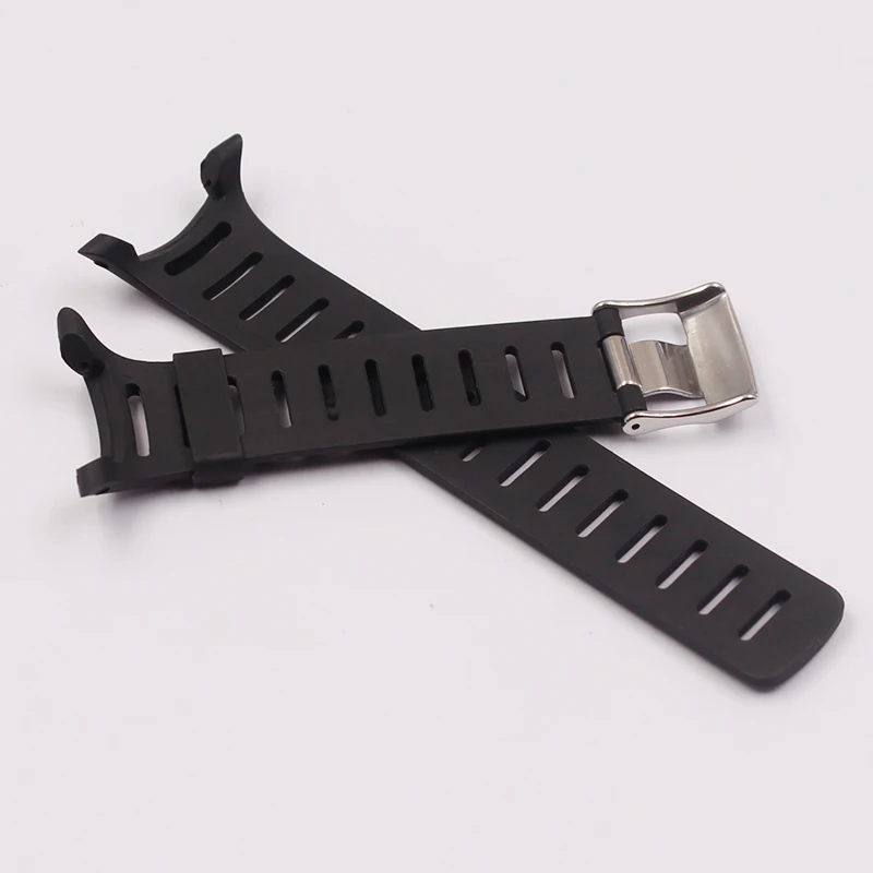 Watch Accessories Soft Rubber Silicone Strap  For SUUNTO  T Series  T1 T1C T3 T3C T3D T4C T4D Men Women's Watch Strap
