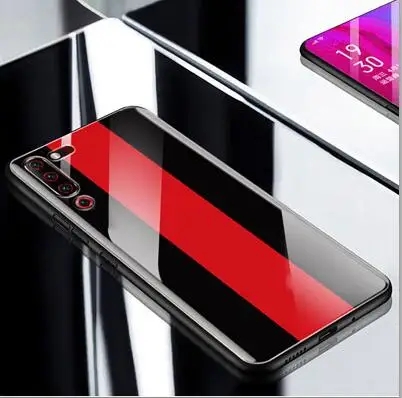 Темно-серый Z6Pro, градиентные синие чехлы с закаленным стеклом, задняя крышка для lenovo Z6 Pro, оболочка, силиконовая рамка, чехол для lenovo Z 6 Pro Funda - Цвет: Темно-серый