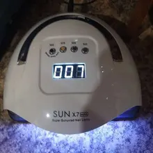 220W SUN X7 Max secador de uñas pantalla LCD 57 LED secador de uñas lámpara UV LED para curado Gel polaco Auto sensor lámpara para uñas