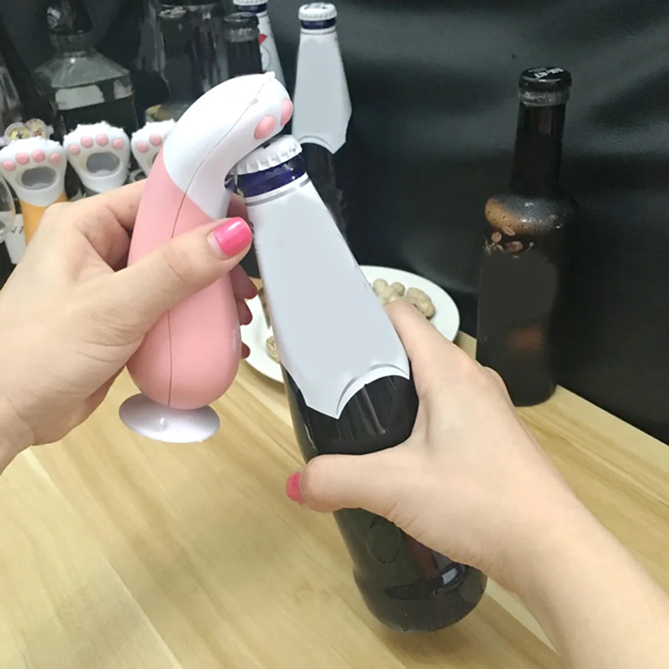 Открывалка для пива, колы для бутылок Милая кошачья лапа легко снимает крышки для бутылок хорошие подарки для любителей кошек и уникальные вечерние сувениры