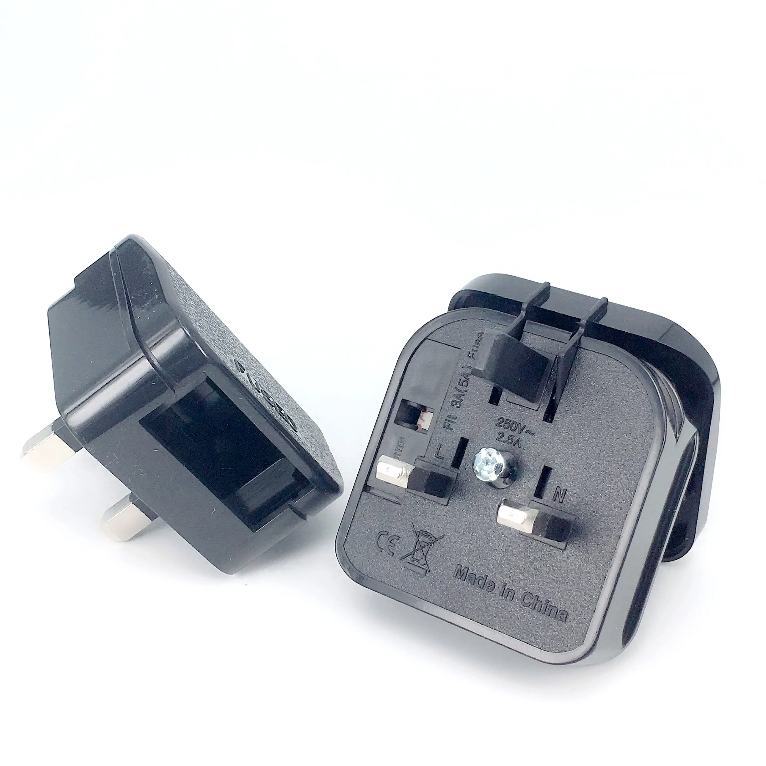 European Euro EU 2 Pin to UK 3Pin Plug Adapter Power Socket Travel Converter plug adapter power socket ac adapter power plug connector
