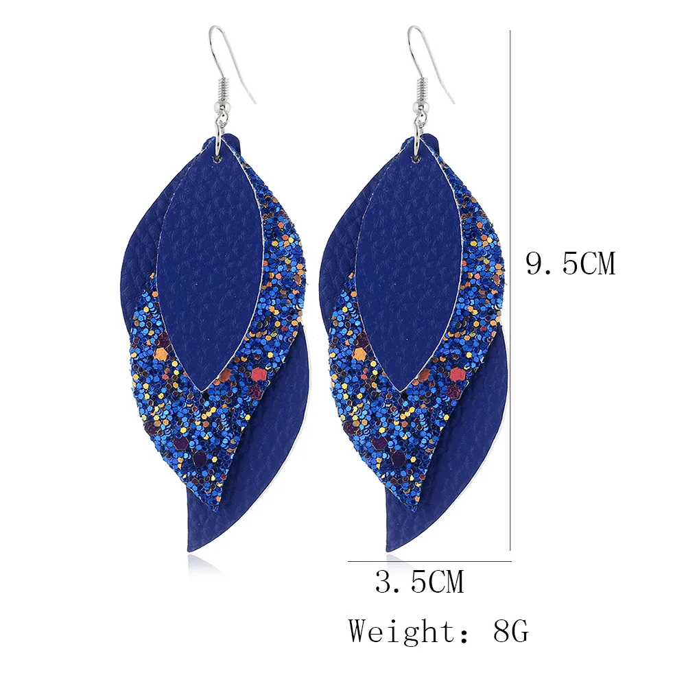 1 leather dangle earrings-6