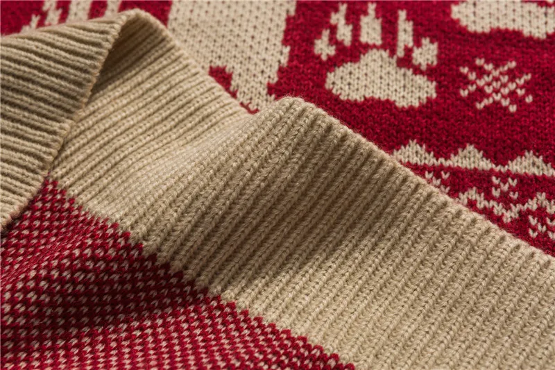Drak Icon Свободный вязаный свитер с круглым вырезом и рисунком медведя для мужчин Зимний модный Рождественский свитер Мужская одежда