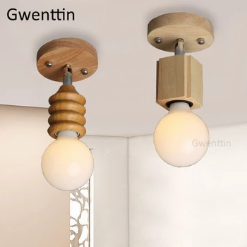 

Nordic Wood Led Ceiling Lights for Living Room Modern Ceiling Lamp Suspension Luminaire Lustre Plafonnier Kitchen Light Fixtures