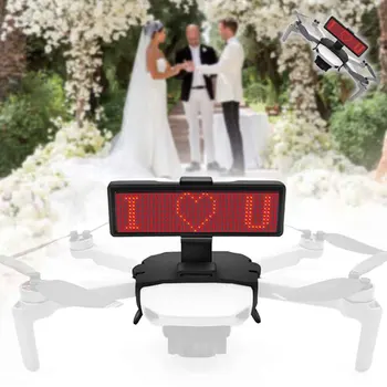 

ABS DIY Drone Accessory Lightweight Drop Resistance Outdoor Advertising Graphic Portable LED Display Screen For DJI Mavic Mini