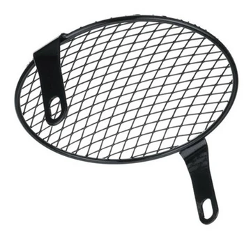 

1pcs Headlight Cover 6.3inch Mesh Motorcycle Lampshade Protector Metal