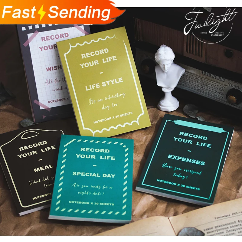 1 шт. ретро-жизнь ежедневная программа питания график эффективный список блокнот