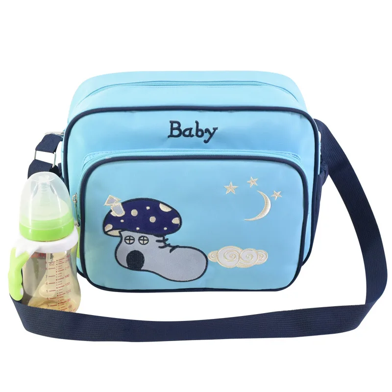 light blue Маленькие сумки для мам, товары для мам и младенцев, посылка, детская коляска, подгузник, подгузник для мам, вместительная сумка-Органайзер - Цвет: light blue