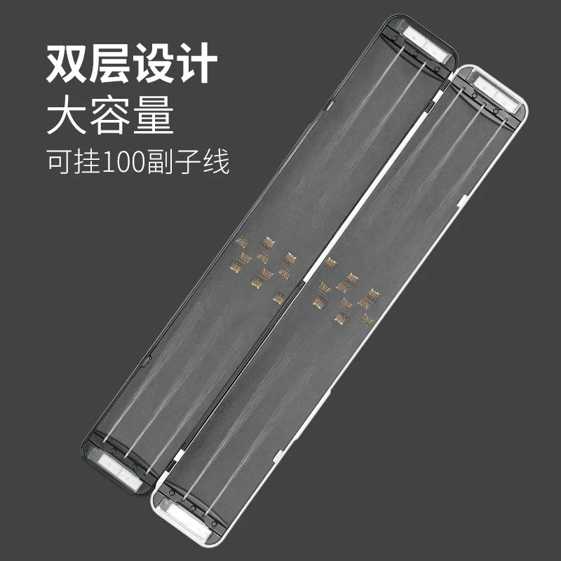 

LINNHUE Double Layer Fishing Box Athletic Fishing Tackles ABS Withstanding Voltage Anti-Fall Fishing Gear Accessory Box Angling