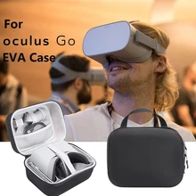 حقيبة تخزين نظارات الواقع الافتراضي ، حماية متينة ، مقاومة للماء ، غطاء حمل ، منظم ، ملحقات سوداء ، حقيبة سفر لـ Oculus Go