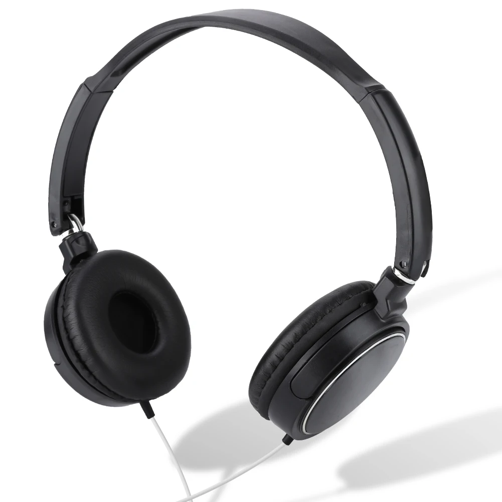 Складная Проводная гарнитура SOONHUA с креплением на голову стерео Hi-Fi музыкальные