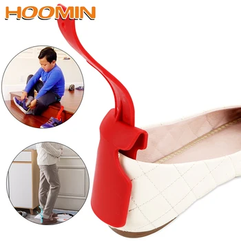 

HOOMIN Convenient Helper Shoehorn Shoes Heel Protection Lazy Wear Shoe Horn Quick Wearing Shoe Tool 2 piece/Set