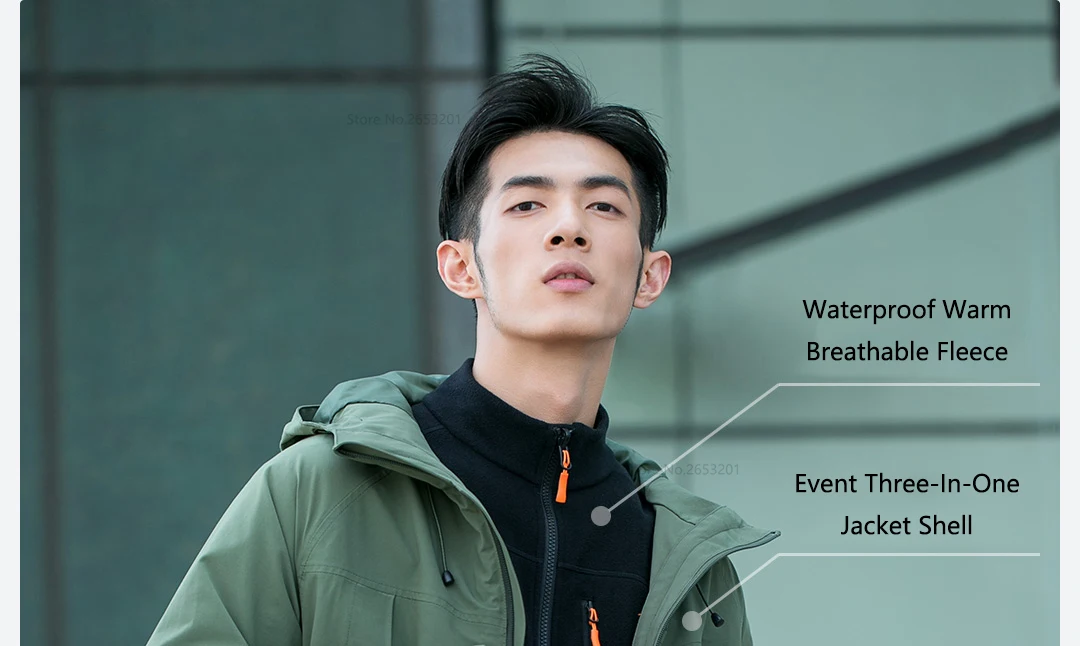 Xiaomi Youpin ZENPH мужской водонепроницаемый теплый дышащий флис водоотталкивающая ткань мягкий стрейч износостойкий прочный 3D крой