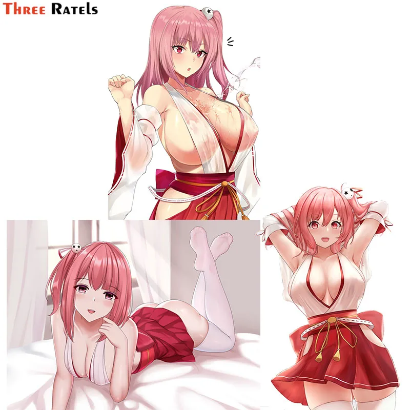 Three Ratels F455 мертвая или живая Хонока (doa) miko милая девушка Изящные виниловые наклейки водонепроницаемые бампер для ноутбука сексуальные автомобили