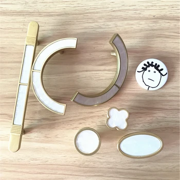 

Nordic Style Zinc Alloy Knob inlaid with Shell lilke Handle Cabinet Hardware Door Pull Furniture Accessories