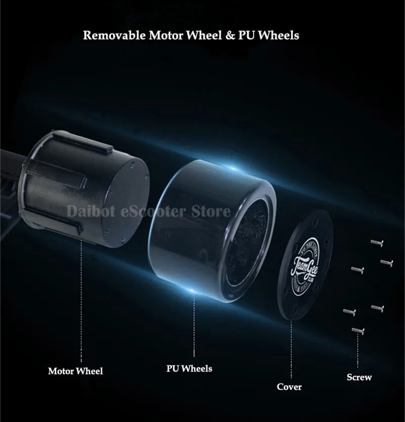 1200W 40KMH Powerful Electric Scooter Four Wheels Electric Scooters 7.5AH9.6AH Electric Skateboard Scooter (15)