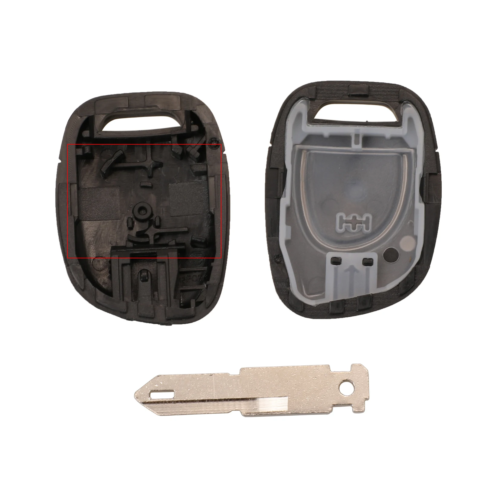 Чехол накладка без ключа jingyuqin для RENAULT Twingo Clio Kangoo 2005 Master 1 кнопка ключа|case for|case