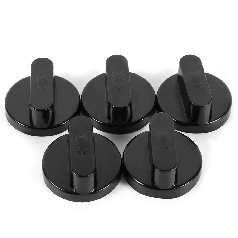 

5Pcs Smooth Stove Knob Rotary Switch Plastic Universal Gas Cooker Home Use Easy Install Replacement Part Kitchen Heat Insulation