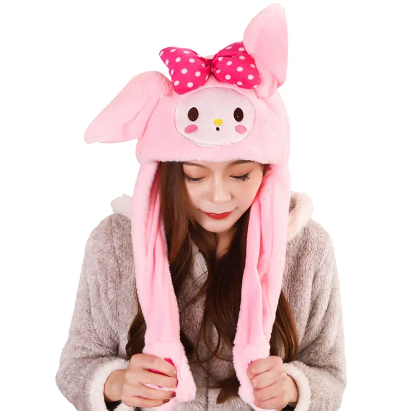 Rabbit Рождественский подарок игрушка плюшевый-шляпа Playtoy кролик-подарок вниз дети милый для ушей шапка Единорог животное шляпа Забавный Милый вверх вниз шляпа - Цвет: Rabbit