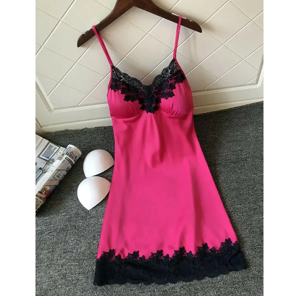 Rose Red Для женщин кружева сексуальное женское белье Ночное нижнее бельё для девочек стринги короткого пеньюара беби долл платье Для женщин купальный костюм из двух частей Купальники Cover Up пляжное платье - Цвет: Rose Red