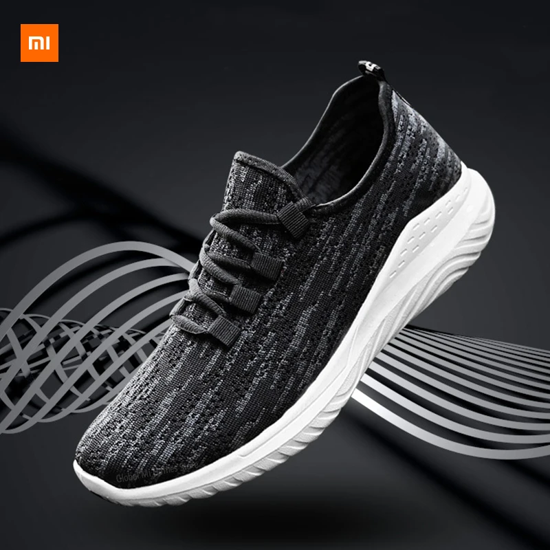 Xiaomi Mijia Youpin Новая мужская обувь, летающие тканые кроссовки, трендовая повседневная обувь, мужская обувь для фитнеса, бега, упражнений|Смарт-гаджеты| | АлиЭкспресс