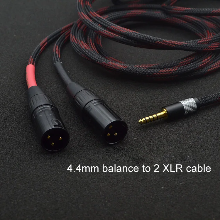HiFi 4 мм Баланс до 2 XLR 3 Pin штекер-штекер аудио адаптер сбалансированный кабель для