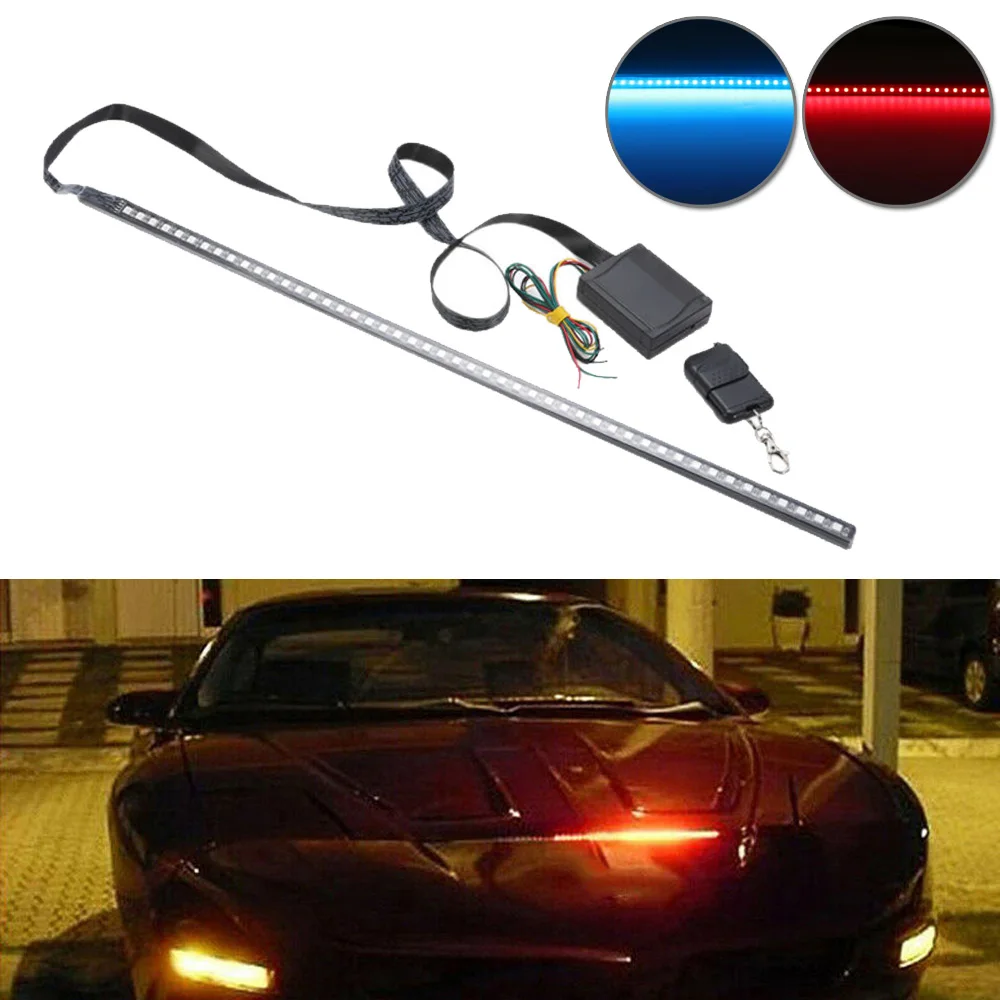 Авто 48LED 5050 SMD светильник RGB Стробоскоп Вспышка водонепроницаемый+ пульт дистанционного управления