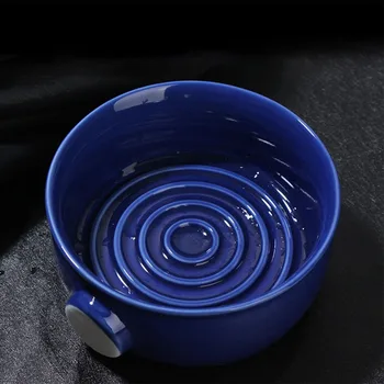 

Man Accessories Bald Shaving Soap Bowl Cleansing Large Capacity Box Inner Spiral Ceramic Mug Home Foam Non-Slip Wide Mouth Razor