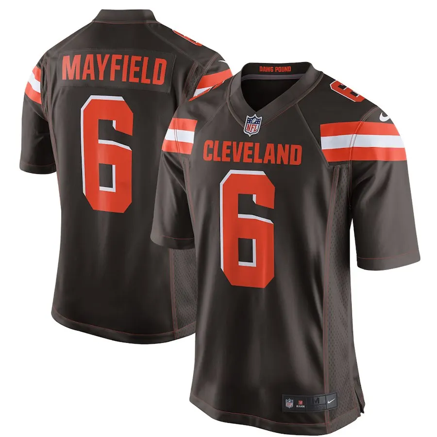 Кливленд, стильная Высококачественная Мужская футболка Odell Beckham Jr#13 Browns Baker Mayfield#6 - Цвет: MEN