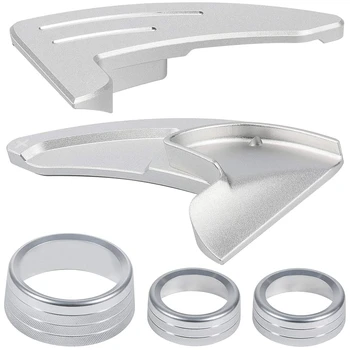 

Steering Wheel Shift Paddle+Air Conditioner Switch CD Button Knob for Dodge Challenger Charger 2015-2020