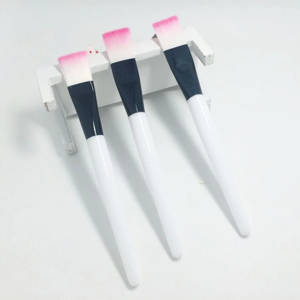 

Facial Mask Brush Makeup Cosmetic Tools with Clear Plastic Handle Face Care