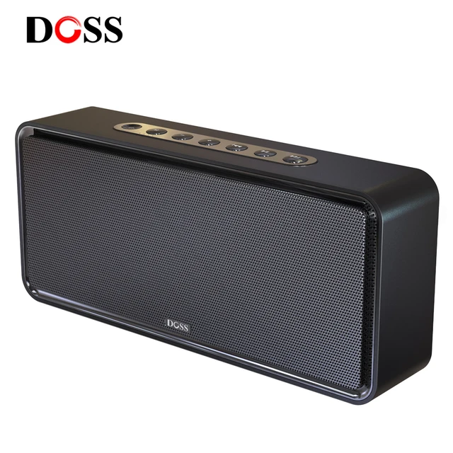 Doss-soundbox xlスピーカー,強力なbluetoothスピーカー,ワイヤレス,低音,ステレオ,サブウーファー,ポータブル,pc用aux