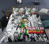 3D HUNTER X HUNTER Pattern Duvet Cover Set with Pillowcase Bedding Set Single Double Twin Full Queen King Size for Bedroom Decor 1
