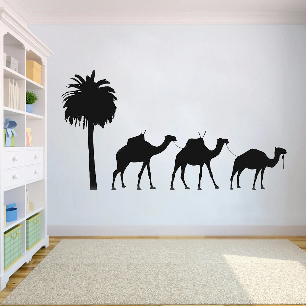 Vinyl Wall Decal Bedouins Desert Camels Animals Turban Stickers 2124ig