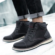 Мужская Высококачественная удобная прогулочная обувь противоскользящие теплые мужские зимние кроссовки для отдыха уличная спортивная обувь