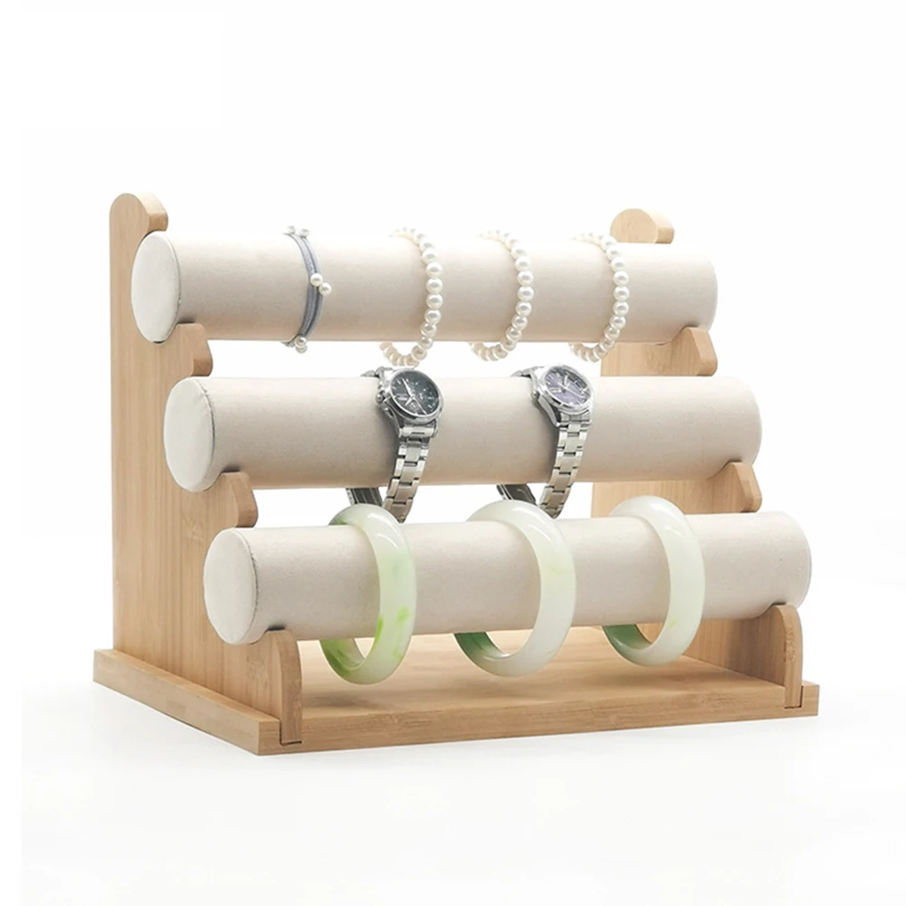 Подставка для ювелирных изделий 3 ярусный держатель браслетов ожерелий часов