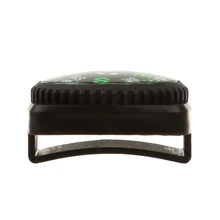 Компас с кобурой ремешок для часов Паракорд Браслет Компас черный цвет