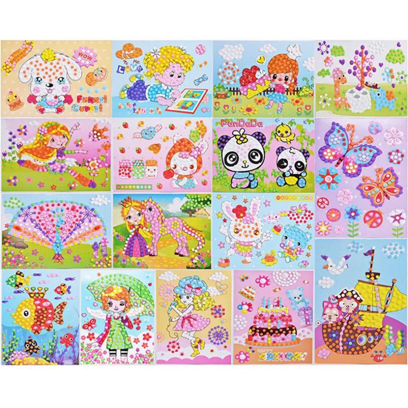 3D Детские наклейки-мозаики из ЭВА в горошек Пазл сделай сам пены наклейки ручной