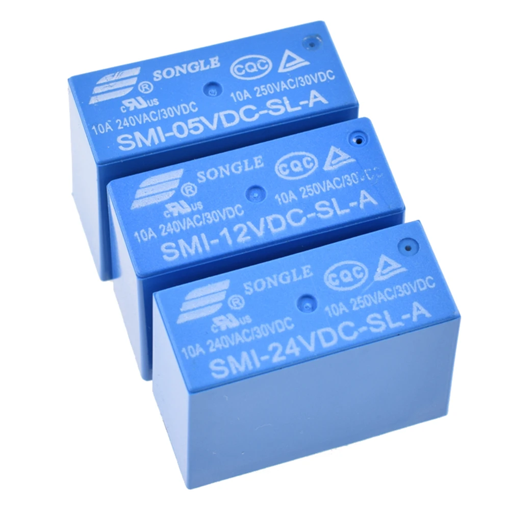 10PCS/Lot Power Relays SMI-05VDC 12VDC 24VDC-SL-A 5V 12V 24V 10A 4PIN | Обустройство дома