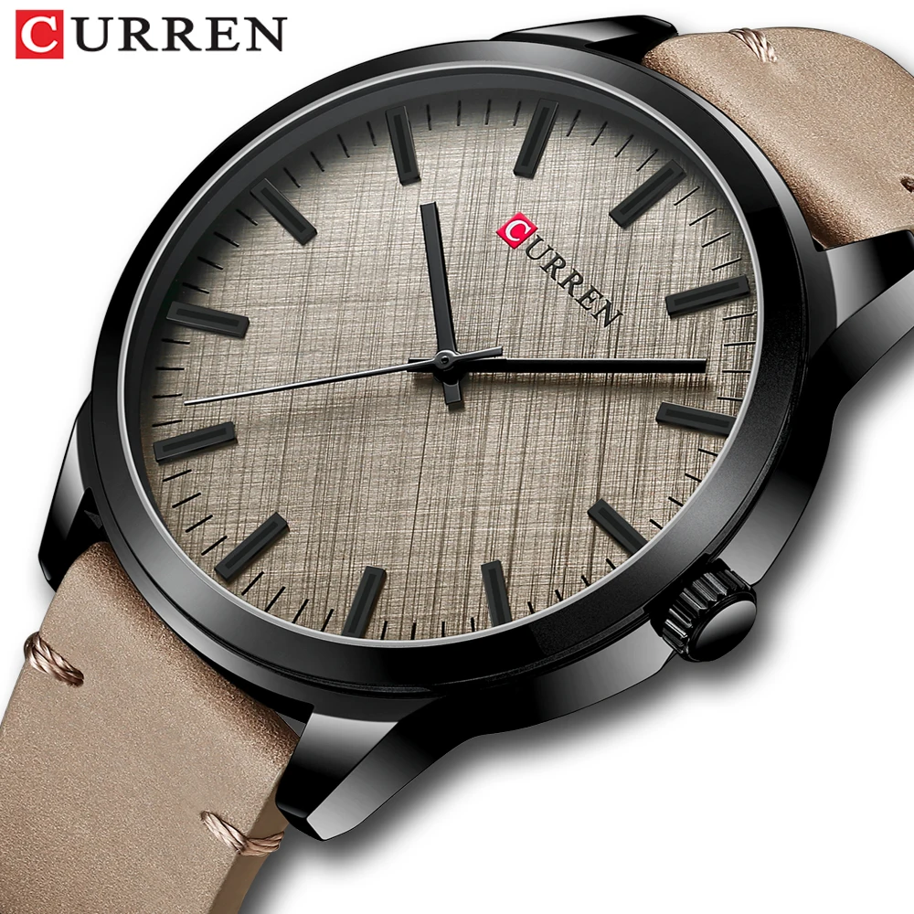 CURREN Man Watches 2020 Fashion Business Quartz Wristwatch with Leather Classic Casual Male Clock reloj hombre afbeelding