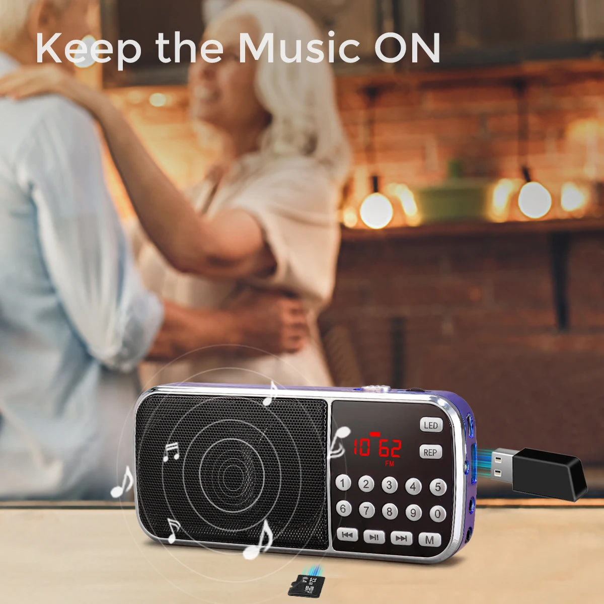 Мини Портативный FM Hi Fi USB SD MP3 радиоприемник PRUNUS J 189 цифровой карманный со скрытой