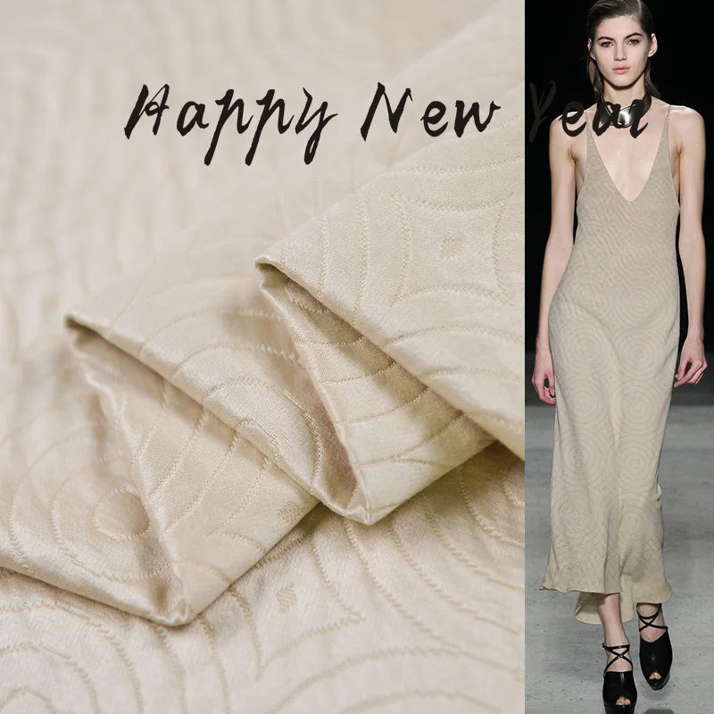 70% шелк 30% хлопок 138 см ширина 78momme бренд жаккардовая ткань для женского платья Тяжелая ткань для шитья своими руками Распродажа Новинка