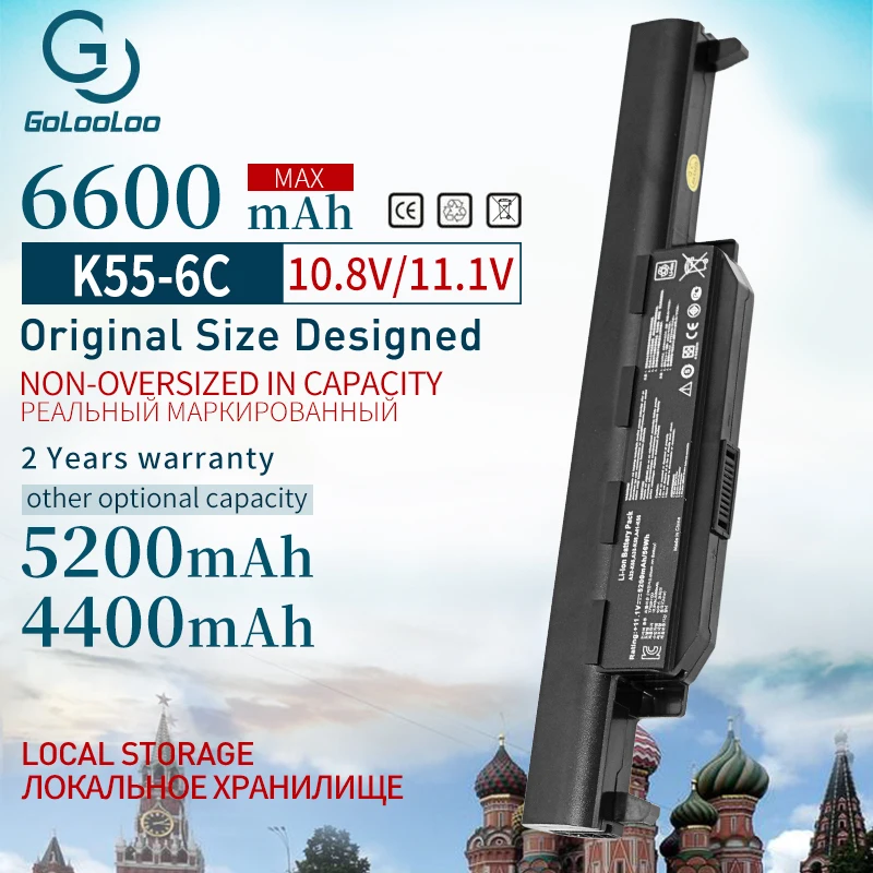 Golooloo 6 ячеек новинка женственная фотосессия 55 75a A45DE K75A X55A A75DE A95 A55D X75V K45D K45VM