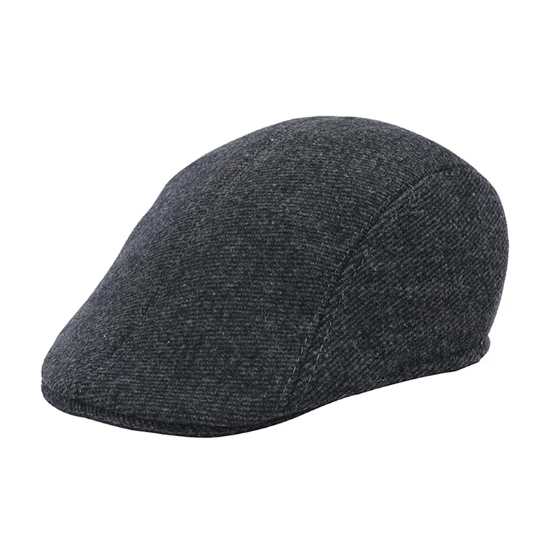 Мужская шапка-берет, теплая хлопковая льняная остроконечная шапка, уличная осенне-зимняя шапка для занятий спортом, Кепка для гольфа - Цвет: A25