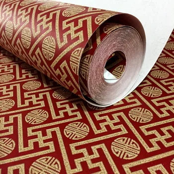 

Modern Minimalist Chinese Style Wallpaper Bedroom Living Room Television Background Wall Versatile Tea House Clubhouse Chinese-s