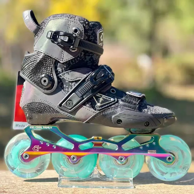 Desnatar Anillo duro Península Reflective Carbon Fiber Slalom Inline Skates Child Adult Roller Skating  Shoes Sliding Patines Similar With SEBA IGOR KSJ HV